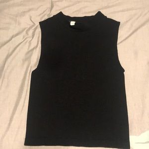 OS Black Forever 21 Snug Crop Top